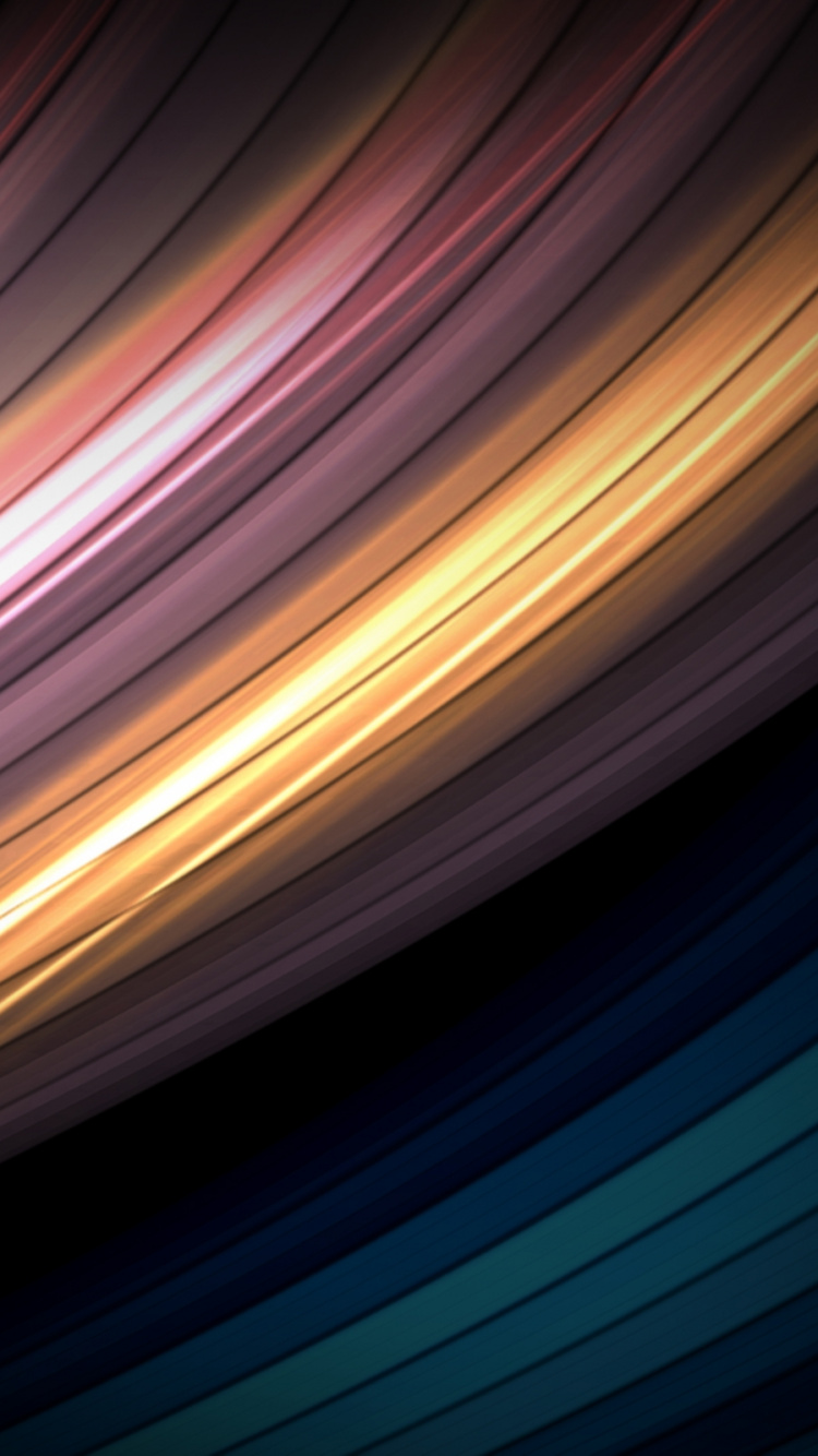 Обои свет, линия, космос, абстрактное искусство, произведение искусства в разрешении 750x1334