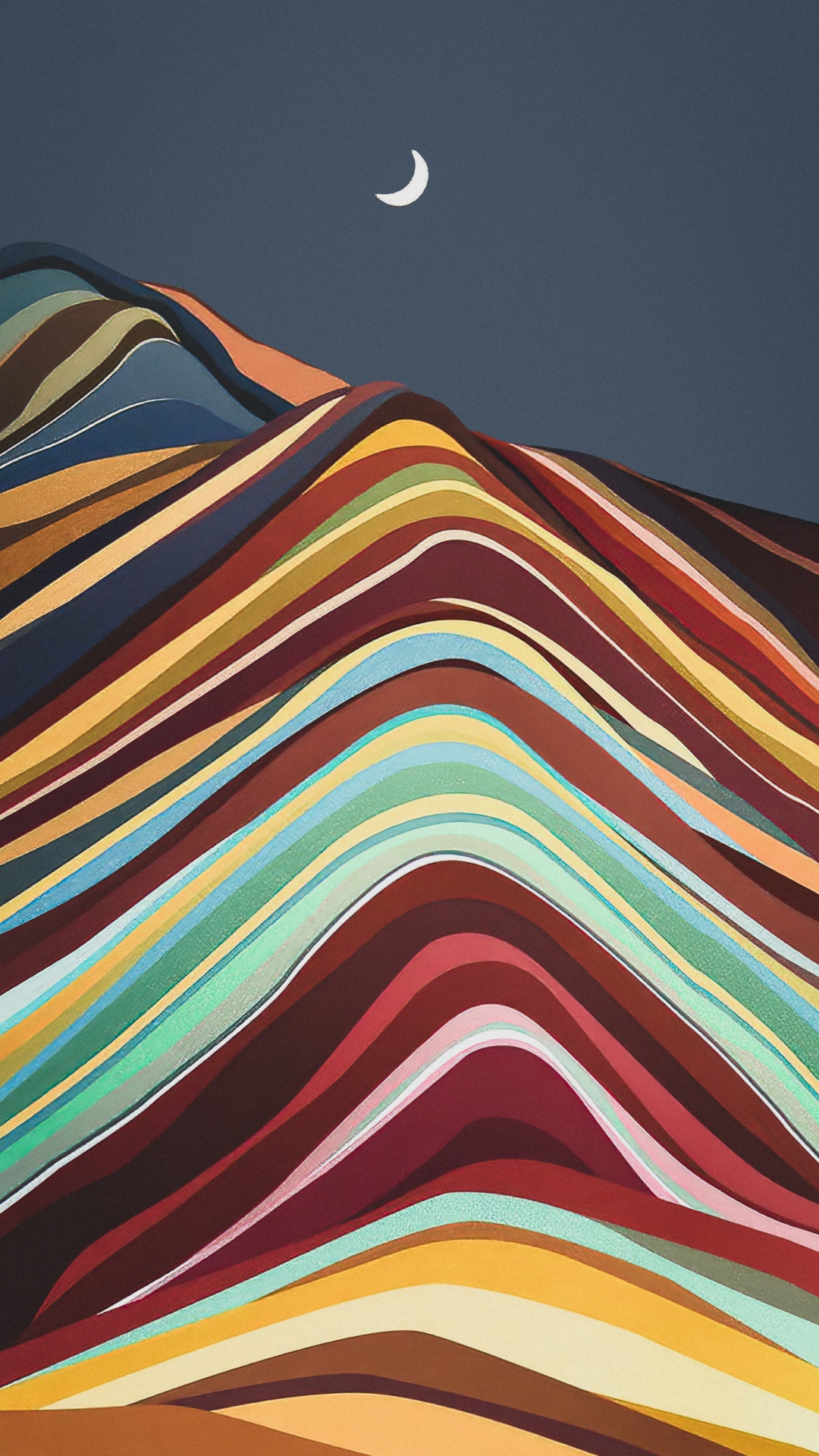 Обои луна, белые, свет, черный, полумесяц в разрешении 1080x1920