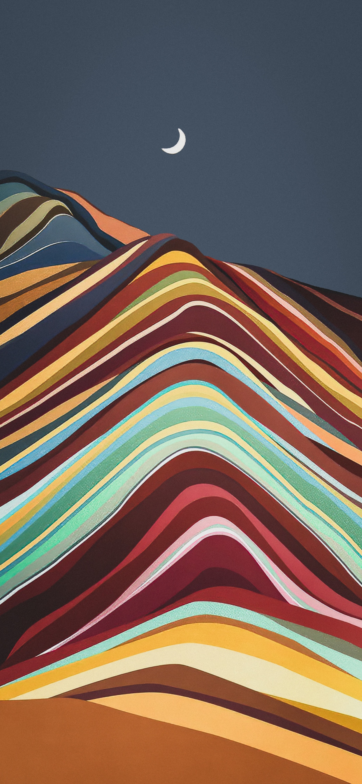 Обои луна, белые, свет, черный, полумесяц в разрешении 1242x2688