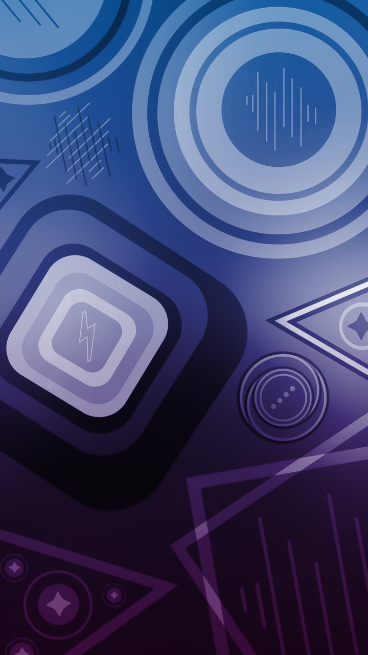 Обои круг, яблоко, смартфон, белые, свет в разрешении 720x1280