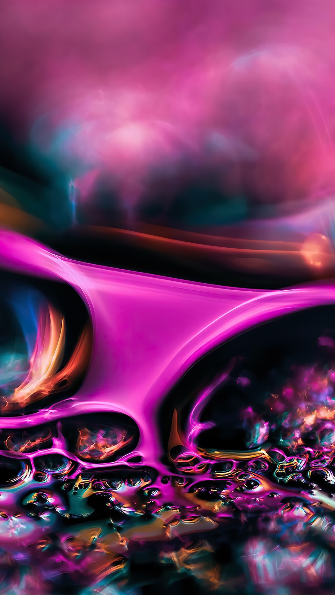 Обои арт, графический дизайн, м-027, вода, красочность в разрешении 1080x1920