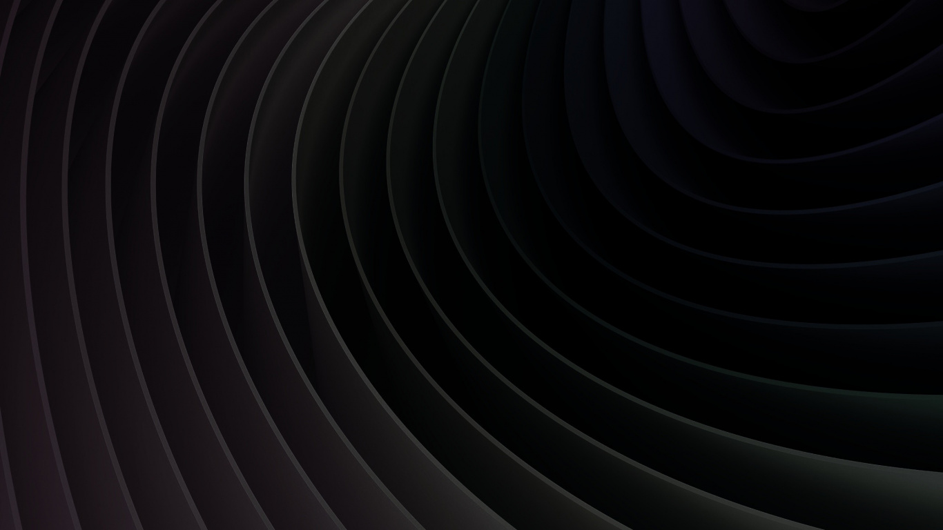 Обои круг, черный и белый, черный, монохромный, спираль в разрешении 1366x768