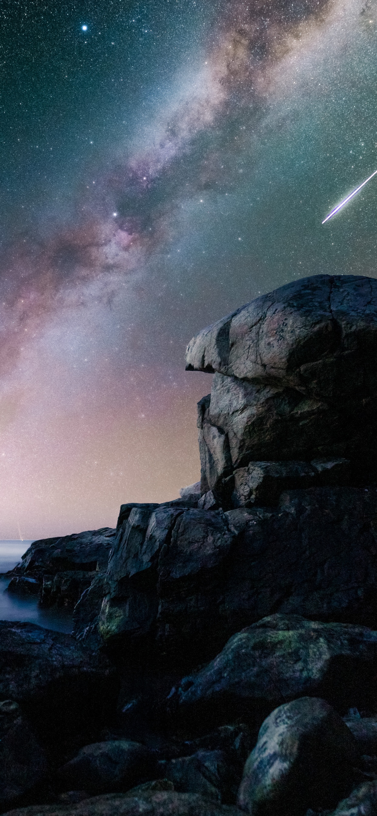 Обои атмосфера, природный ландшафт, мир, астрономический объект, звезда в разрешении 1242x2688