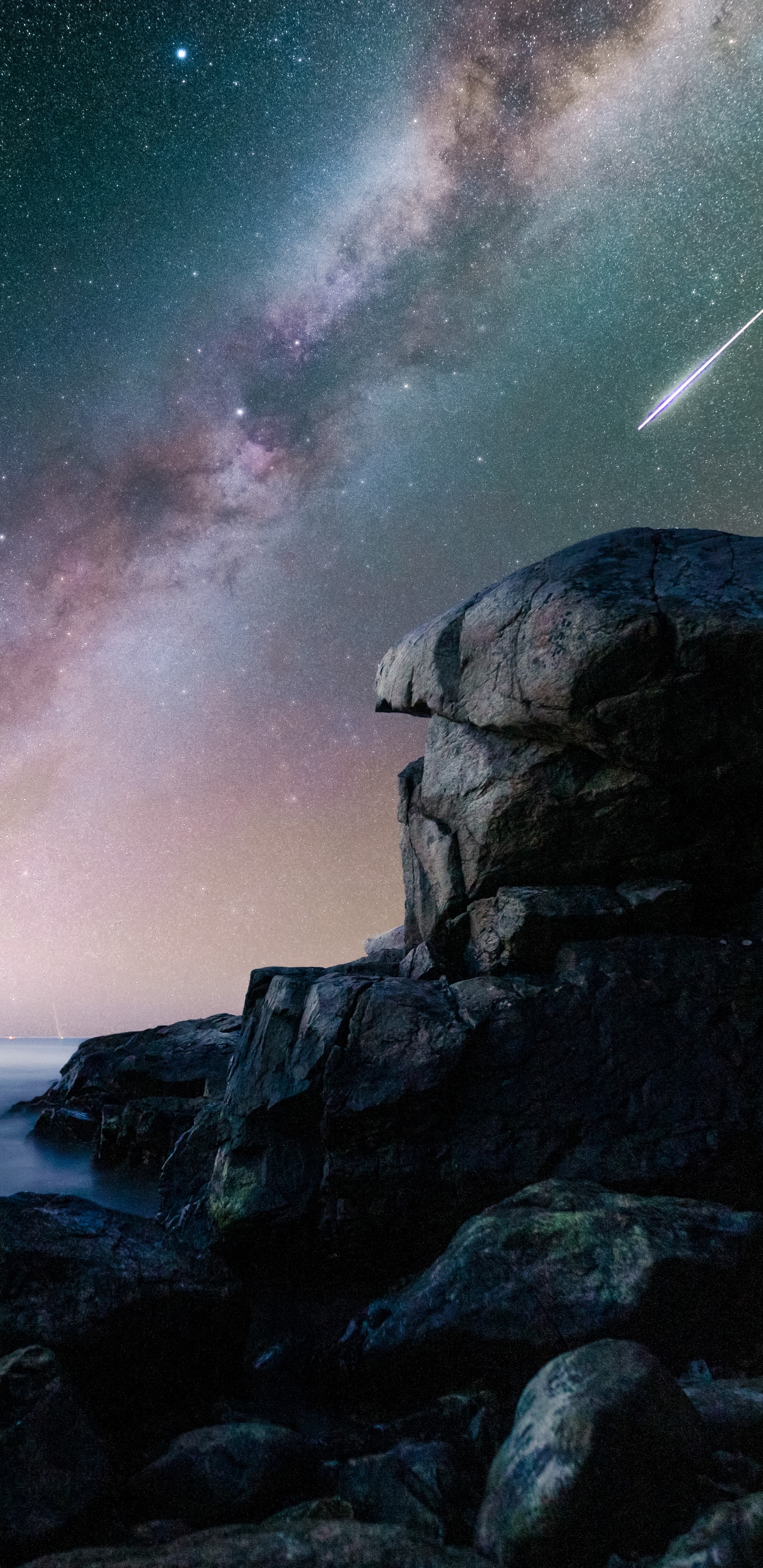 Обои атмосфера, природный ландшафт, мир, астрономический объект, звезда в разрешении 1440x2960