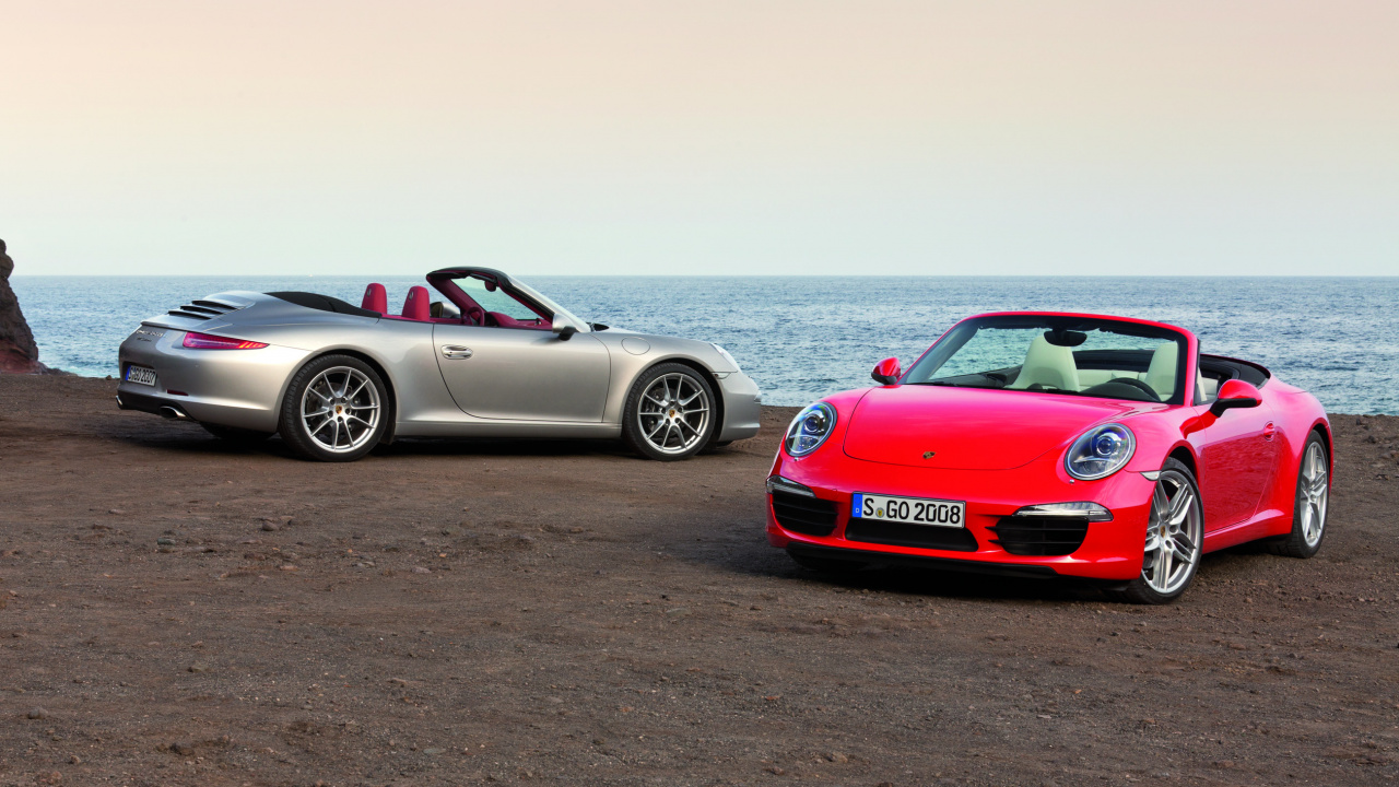 Обои porsche 911 gt3, Порше, спорткар, авто, Кабриолет в разрешении 1280x720