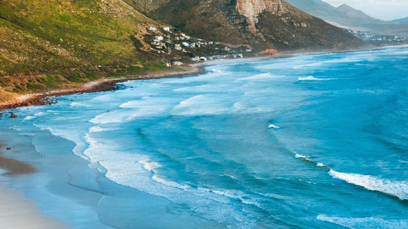 Обои Южная Африка красивая, кейптаун, пляж, природа, земля в разрешении 1366x768