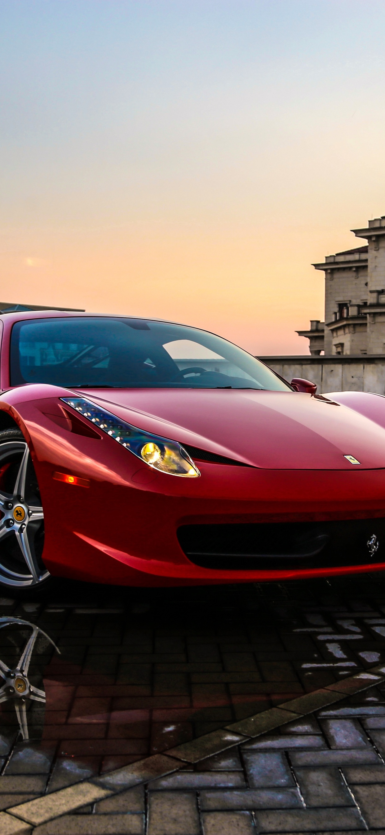 Обои Феррари 458, спорткар, авто, суперкар, кузов купе в разрешении 1242x2688