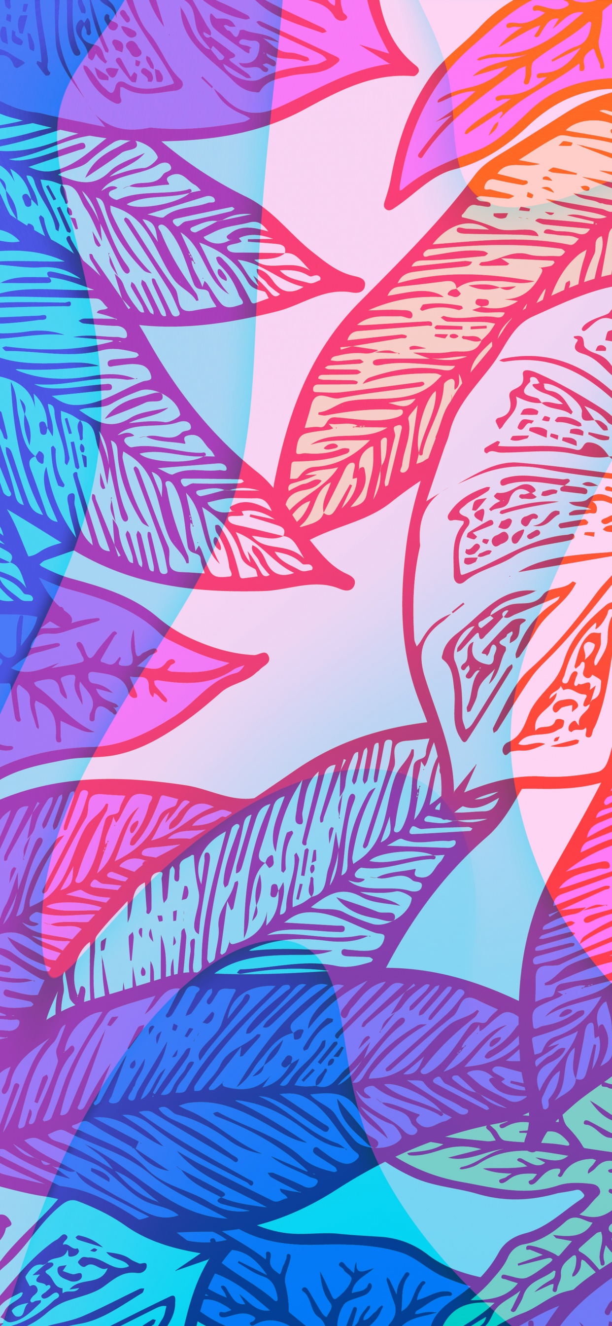 Обои постельное белье, живопись, арт, графический дизайн, акварельная живопись в разрешении 1242x2688