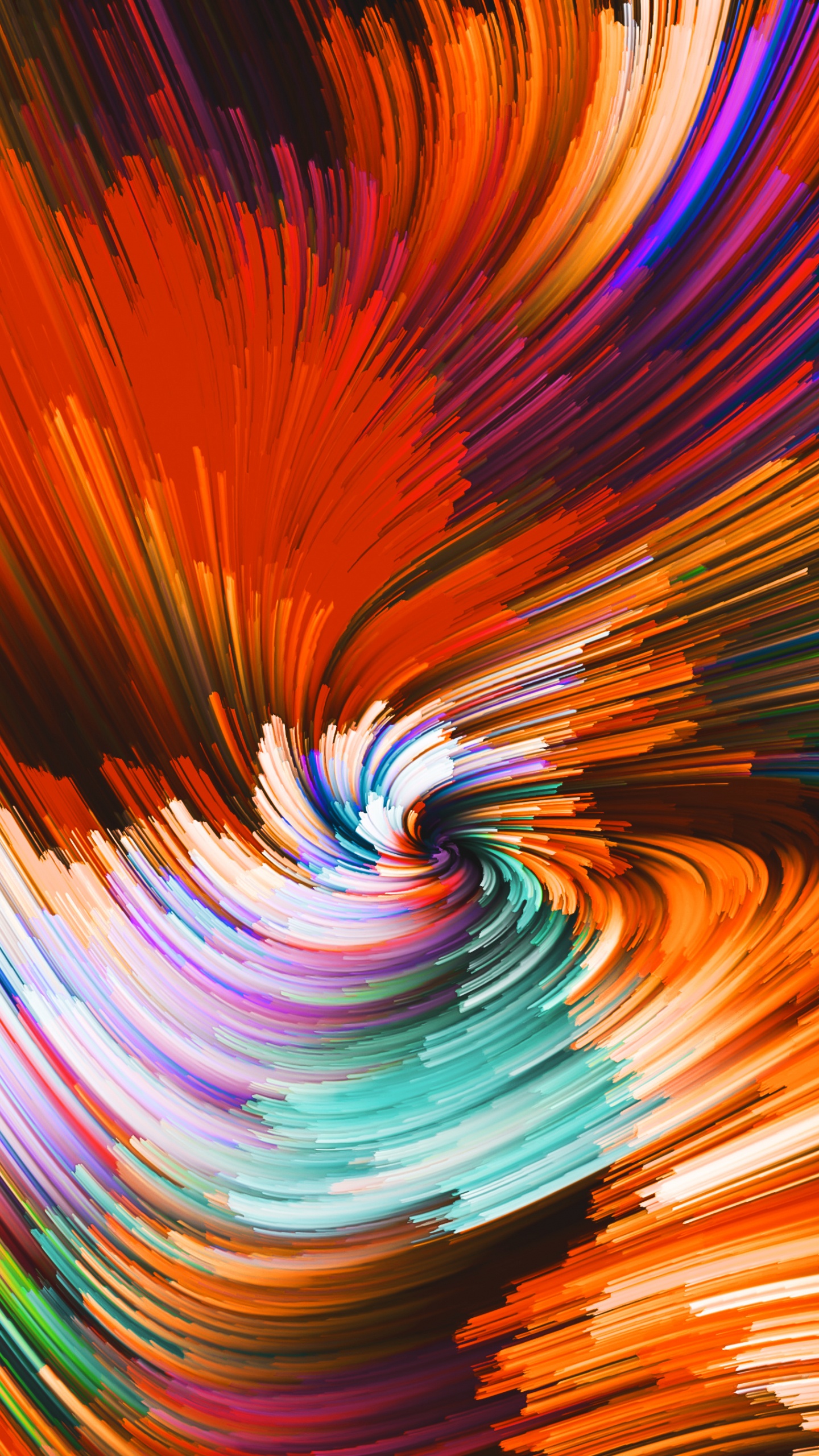 Обои психоделическое искусство, красный цвет, Оранжевый цвет, дизайн, графический дизайн в разрешении 1440x2560