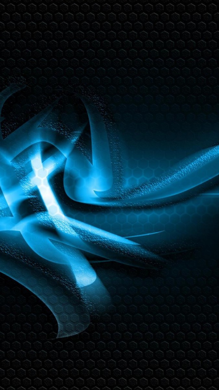 Обои синий, электрик, графика, темнота, арт в разрешении 720x1280