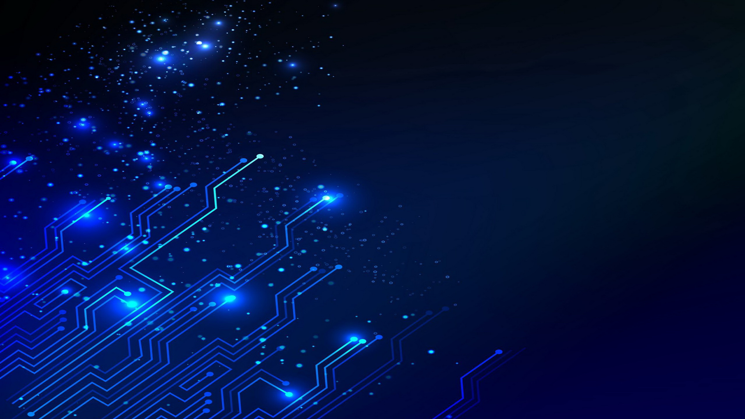 Обои синий, электрик, свет, атмосфера, космос в разрешении 2560x1440