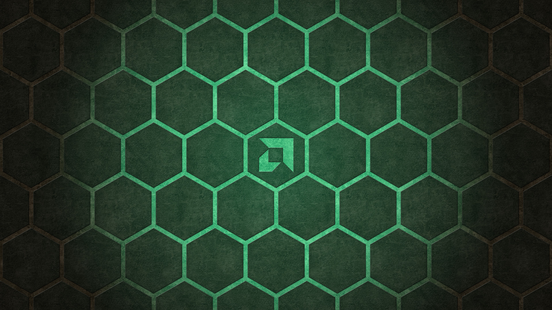 Обои Alienware, зеленый, узор, симметрия, дизайн в разрешении 1920x1080