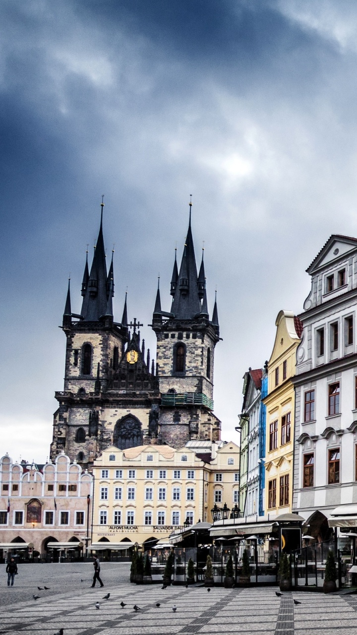 Обои староместская площадь, Карлов мост, город, городок, городская площадь в разрешении 720x1280