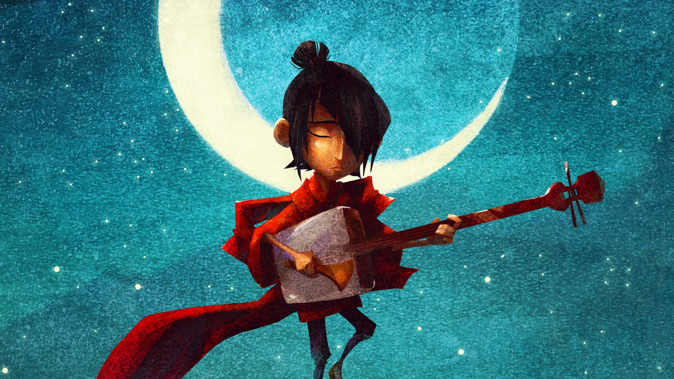 Обои Кубо и две струны, лайка, Остановка движения, Фокус Особенности, 2016 в разрешении 1366x768