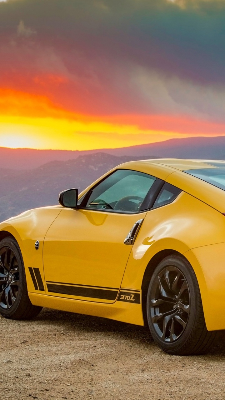 Обои Ниссан, спорткар, авто, 2018 Ниссан 370z вышли купе, кузов купе в разрешении 720x1280