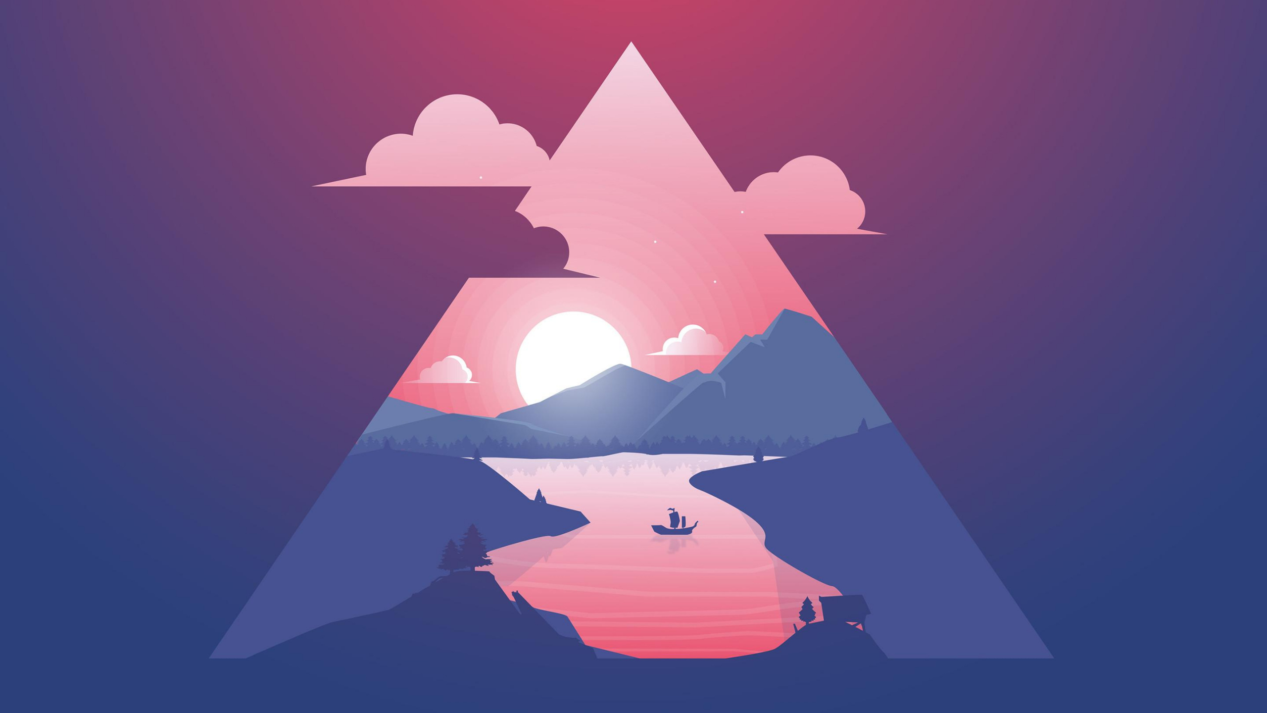 Обои минимализм, абстрактное искусство, облако, жест, арт в разрешении 2560x1440