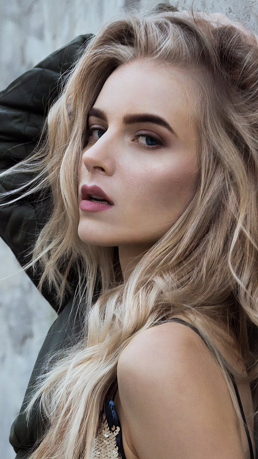 Обои модель, волосы, блондин, лицо, красота в разрешении 1080x1920