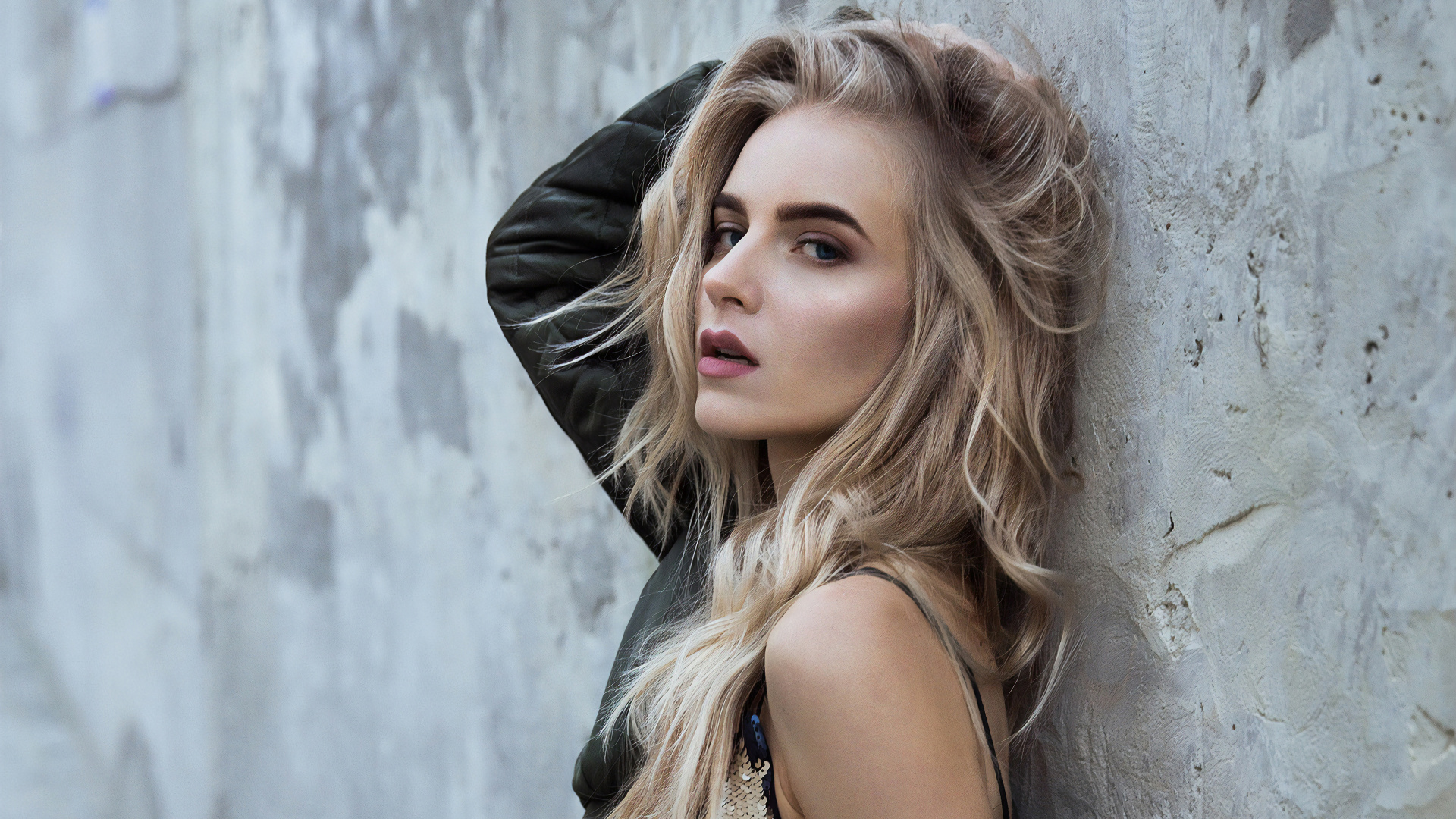 Обои модель, волосы, блондин, лицо, красота в разрешении 1920x1080