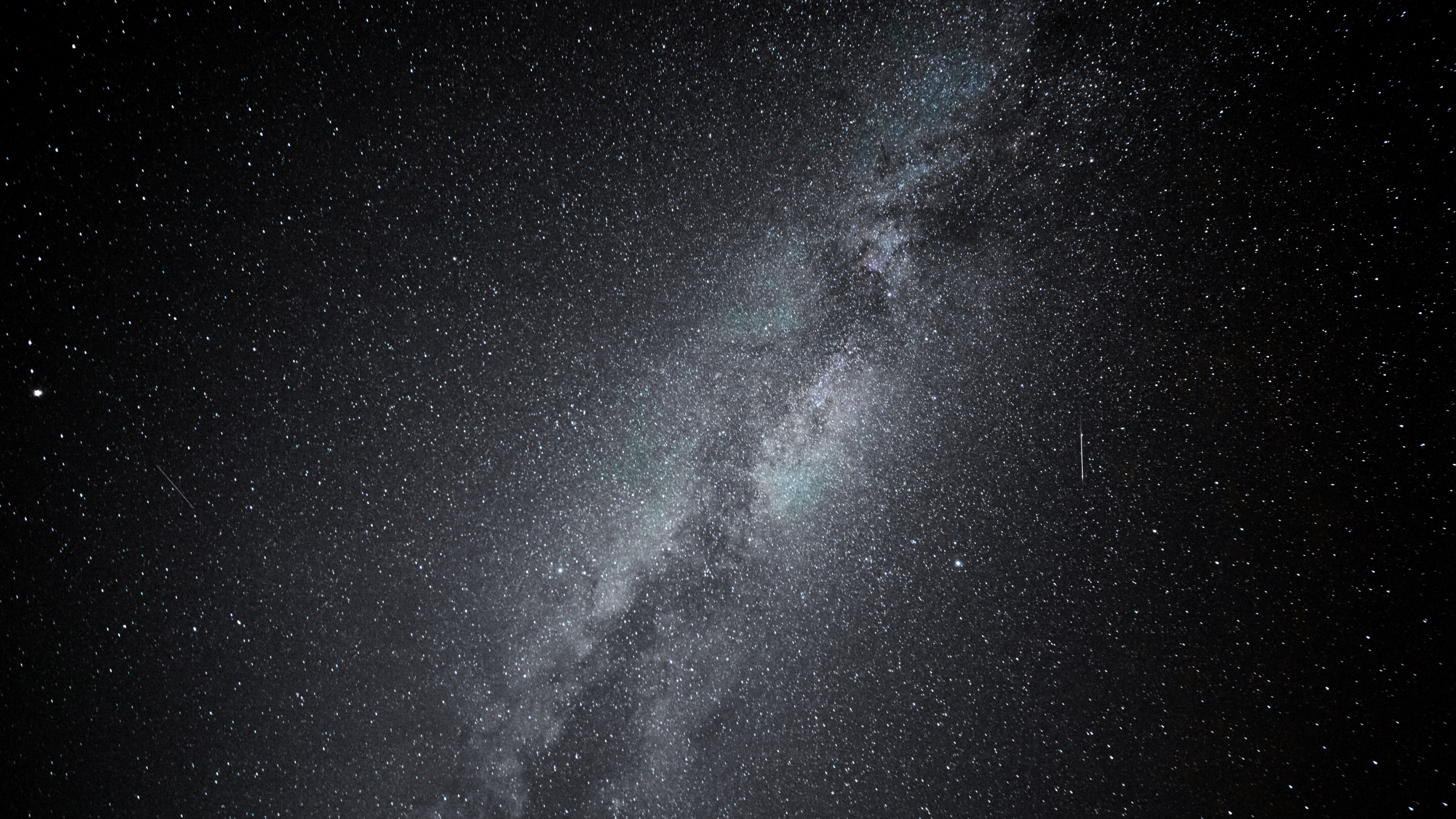Обои Млечный Путь, Астрономия, Галактика, черный, атмосфера в разрешении 2560x1440
