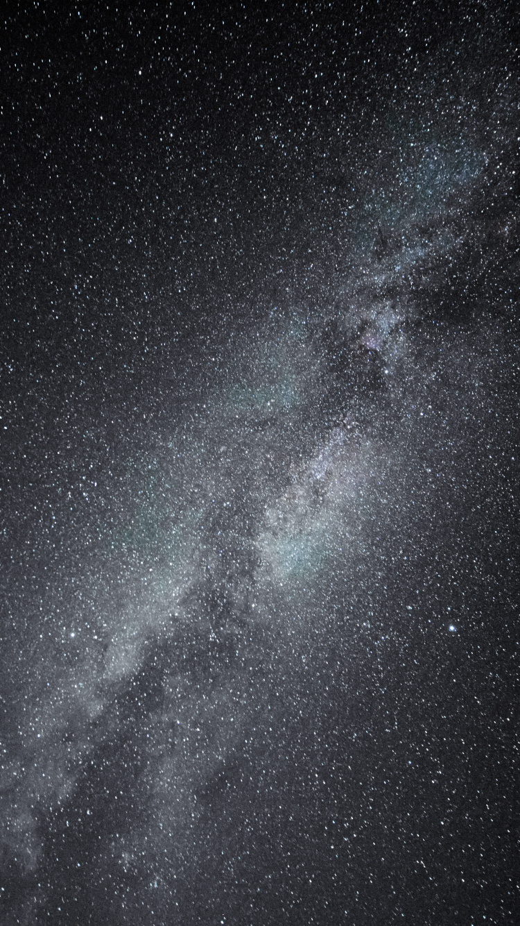 Обои Млечный Путь, Астрономия, Галактика, черный, атмосфера в разрешении 750x1334