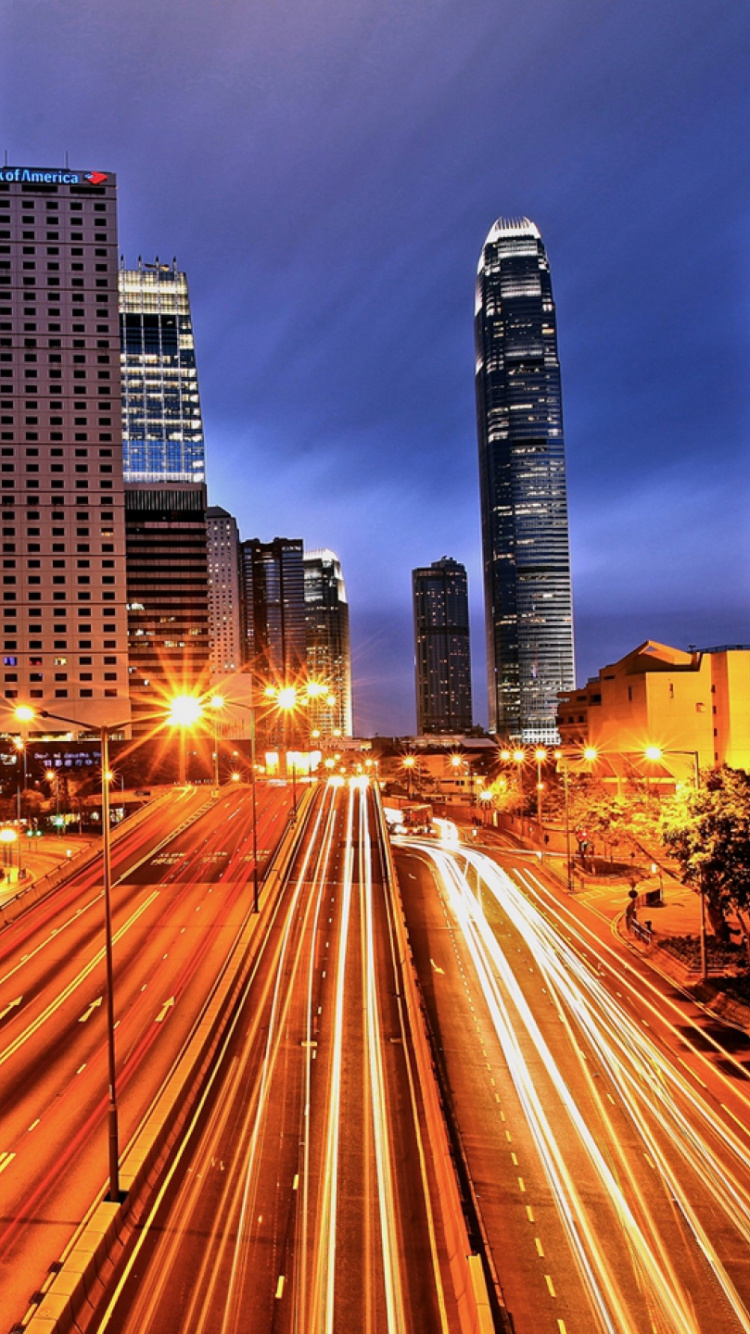 Обои улица, городской пейзаж, город, городской район, метрополия в разрешении 750x1334