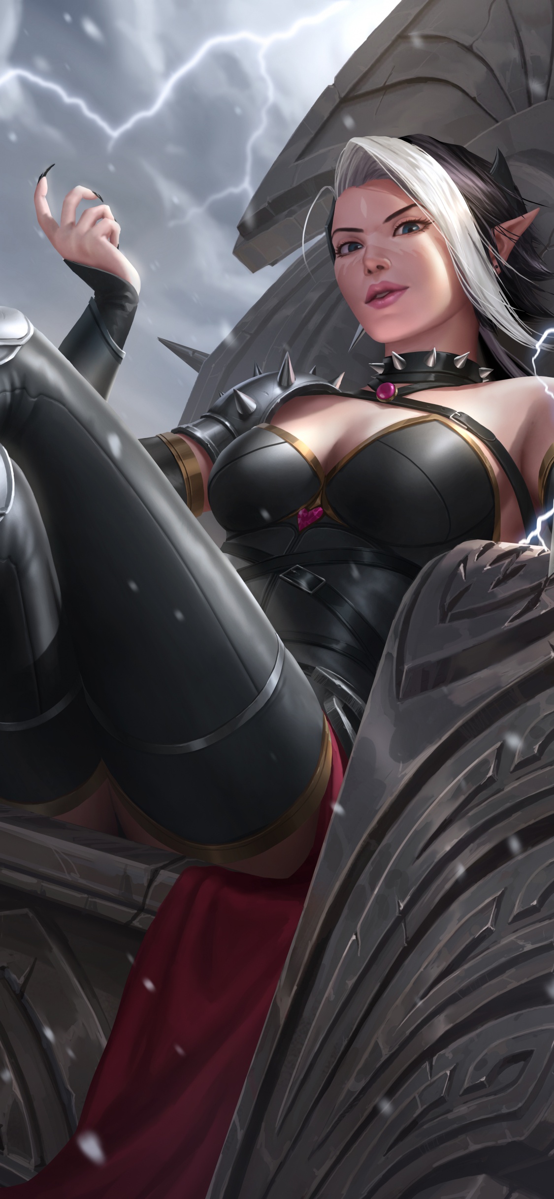 Обои иллюстрация, арт, фигурка, супергерой, латекс одежда в разрешении 1125x2436