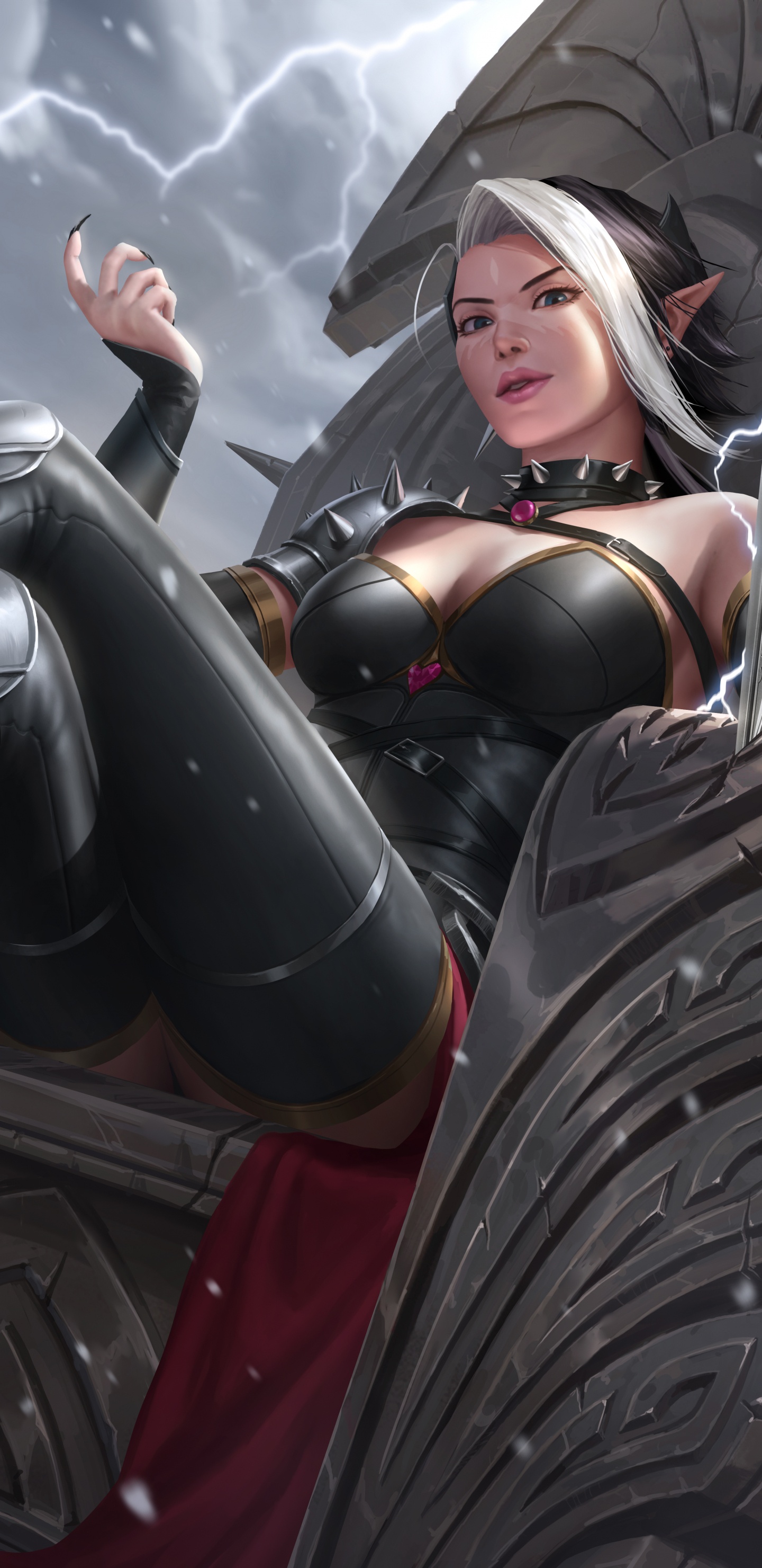 Обои иллюстрация, арт, фигурка, супергерой, латекс одежда в разрешении 1440x2960