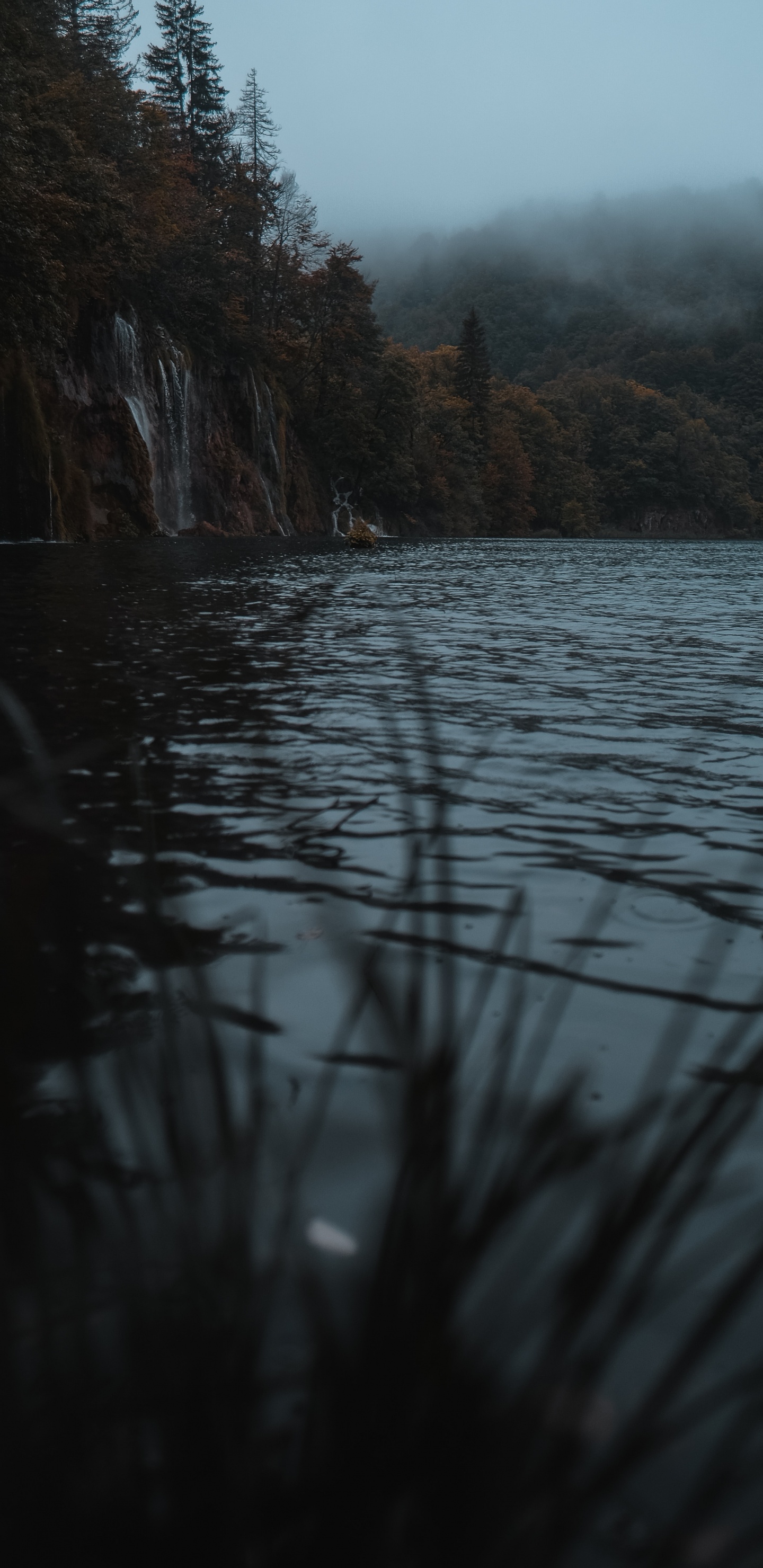 Обои Plitvika Езере, природа, солнечный свет, гидроресурсы, реки в разрешении 1440x2960