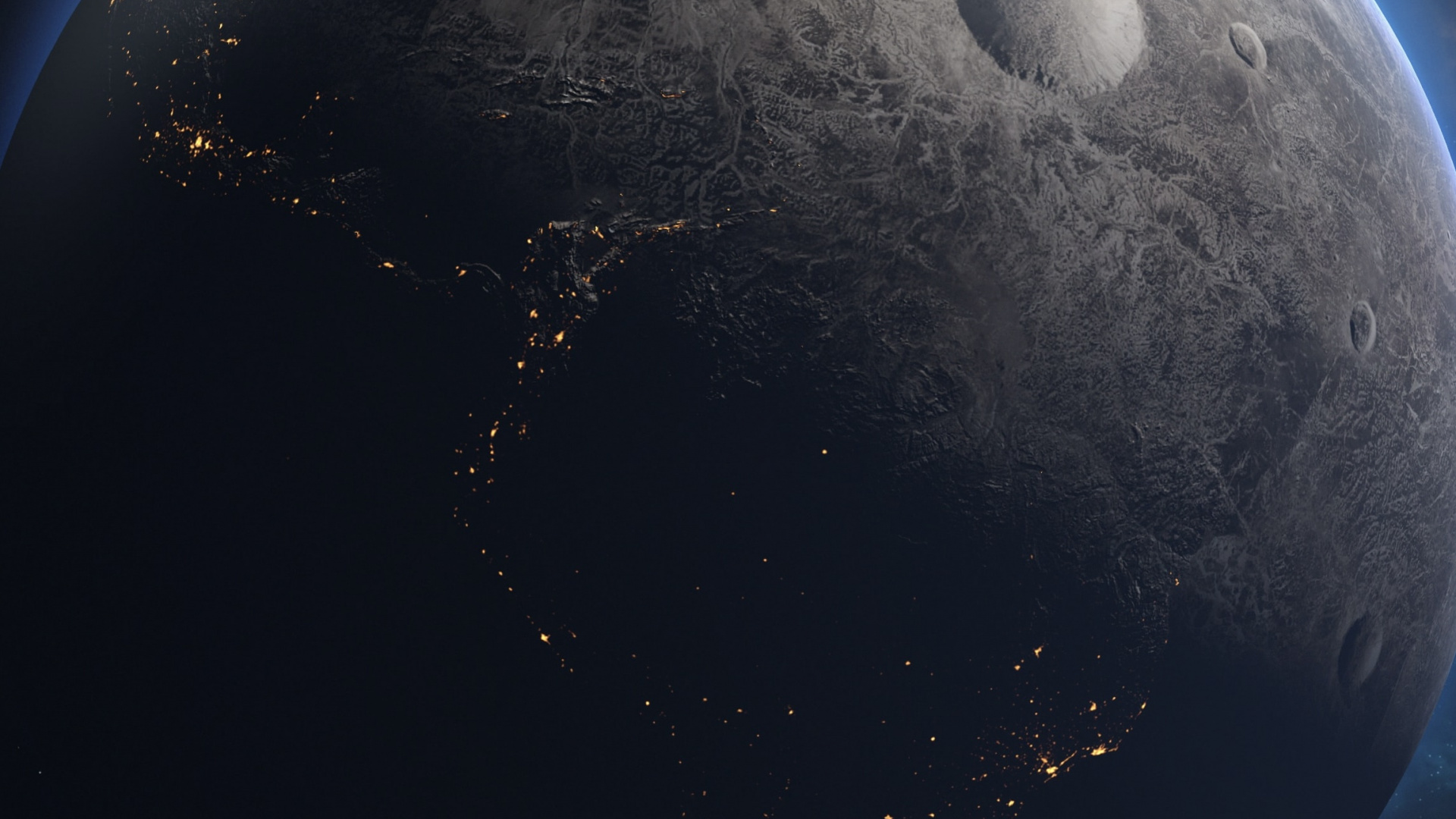 Обои атмосфера, луна, астрономический объект, мир, наука в разрешении 1920x1080