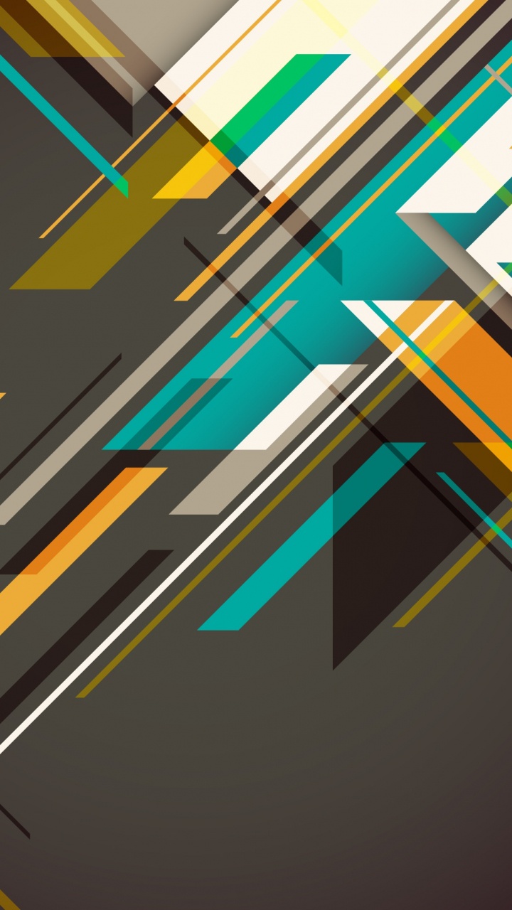 Обои абстракция, зеленый, линия, желтый, графический дизайн в разрешении 720x1280