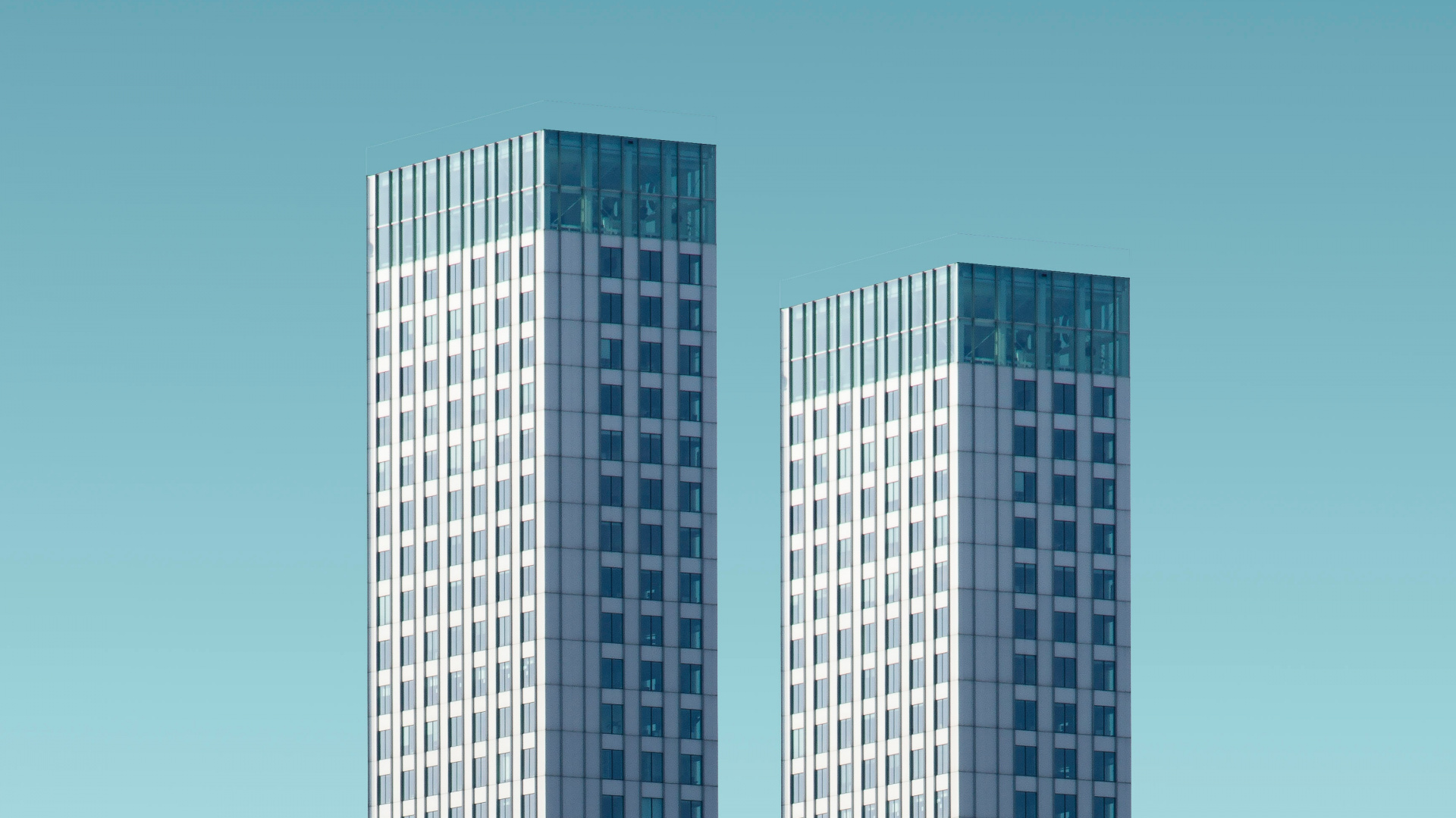 Обои здание, высотное здание, небоскреб, лазурный, башня в разрешении 1920x1080