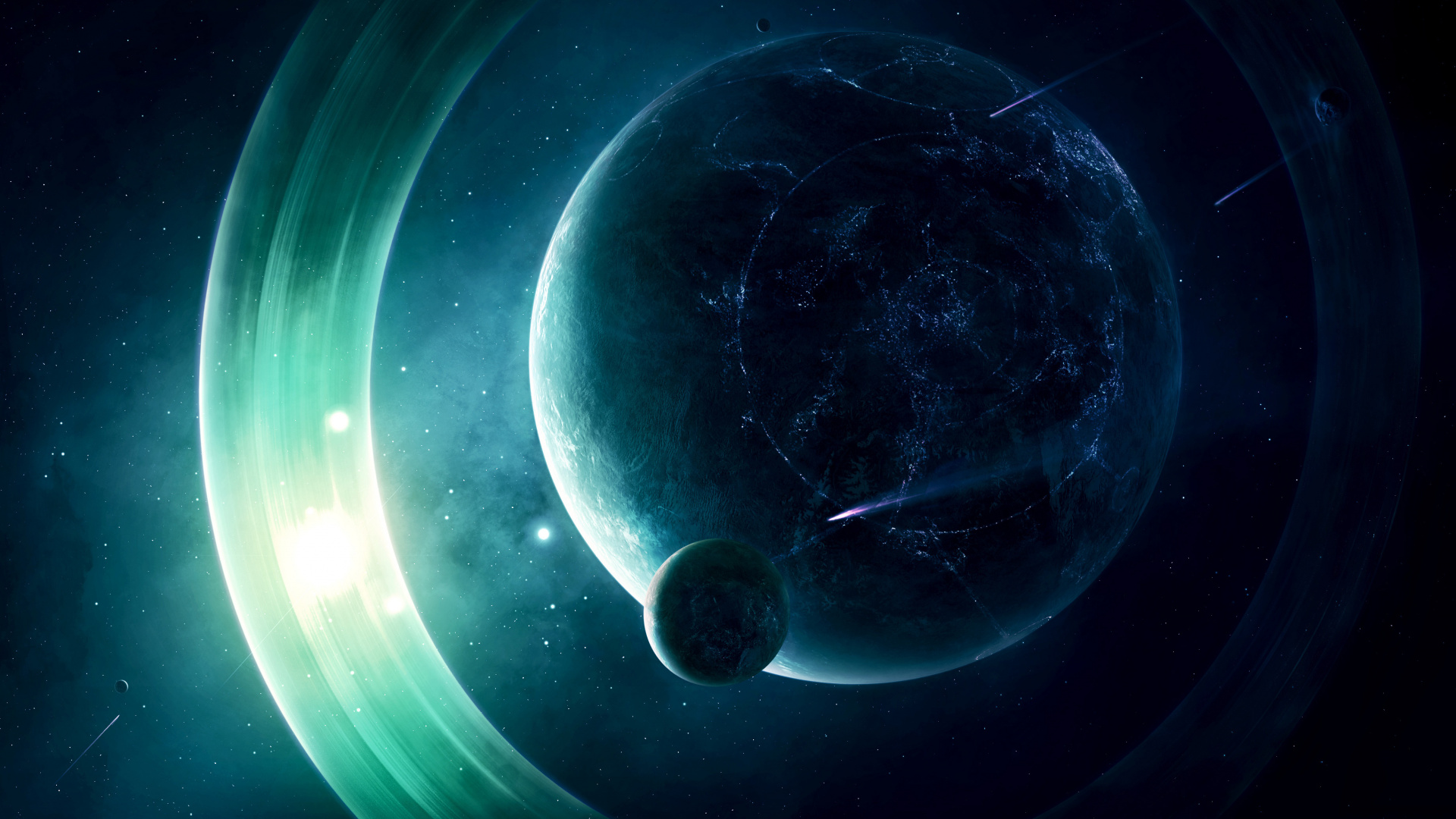 Обои земля, планета, космос, космическое пространство, астрономический объект в разрешении 1920x1080