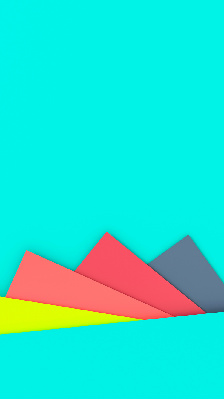 Обои ios, лазурный, треугольник, прямоугольник, Аква в разрешении 750x1334