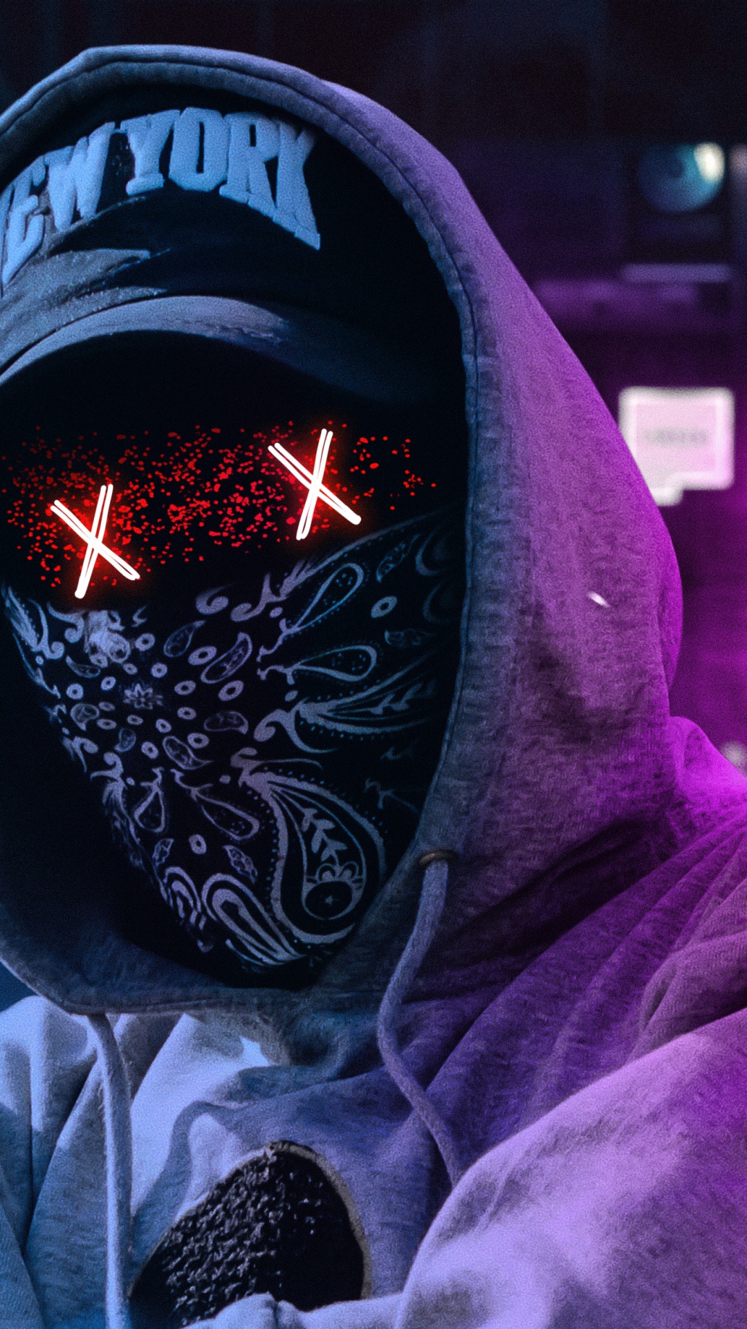 Обои Hoodie Guy With Magical Universe в разрешении 1080x1920