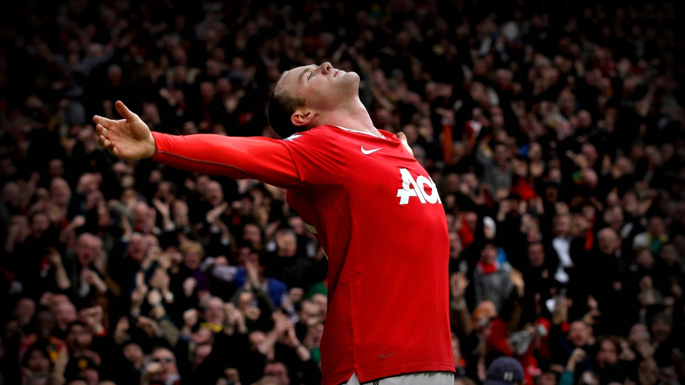 Обои клуб манчестер юнайтед, Премьер Лига, Манчестер Сити ФК, игрок, толпа в разрешении 1366x768