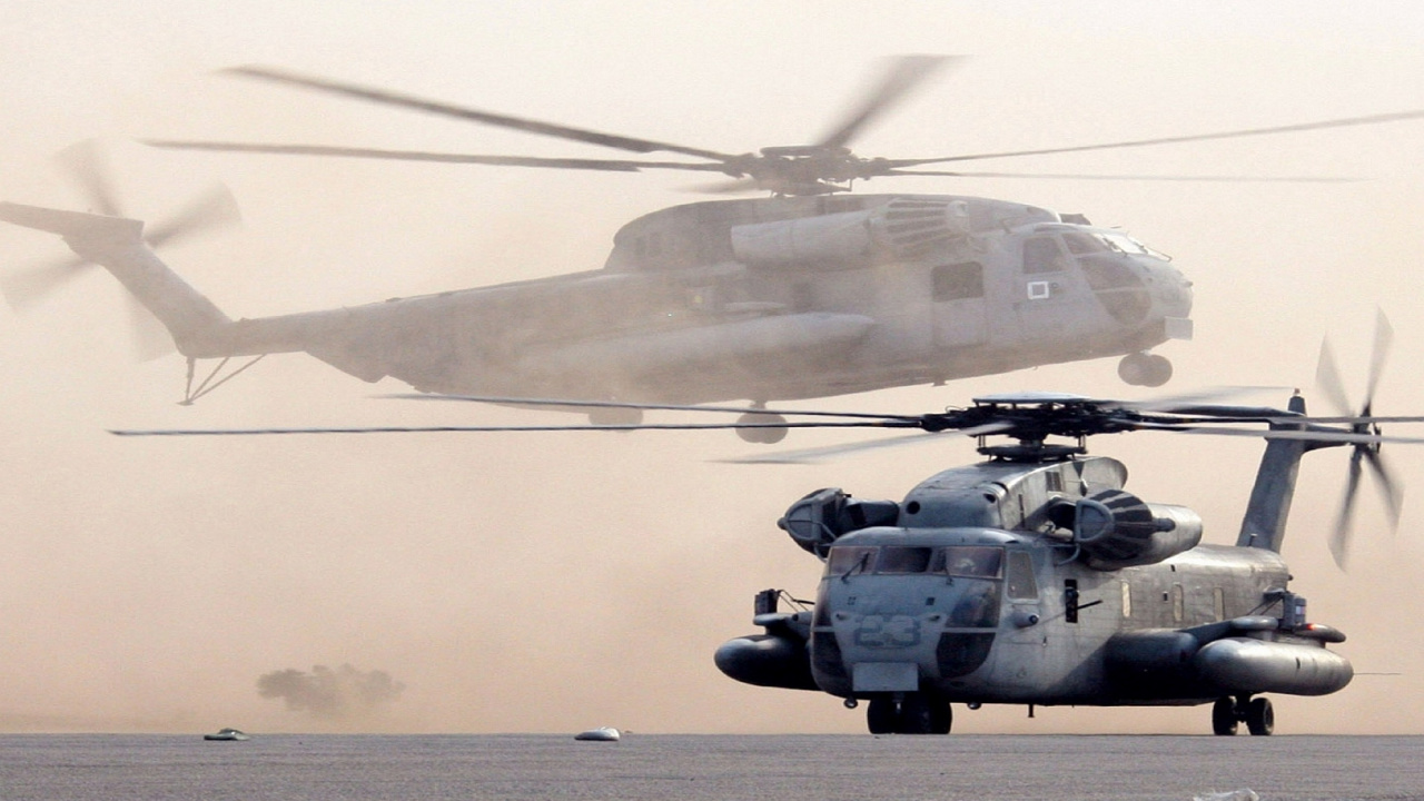 Обои винтокрылая машина, вертолет, военный вертолет, воздушные силы, самолеты в разрешении 1280x720