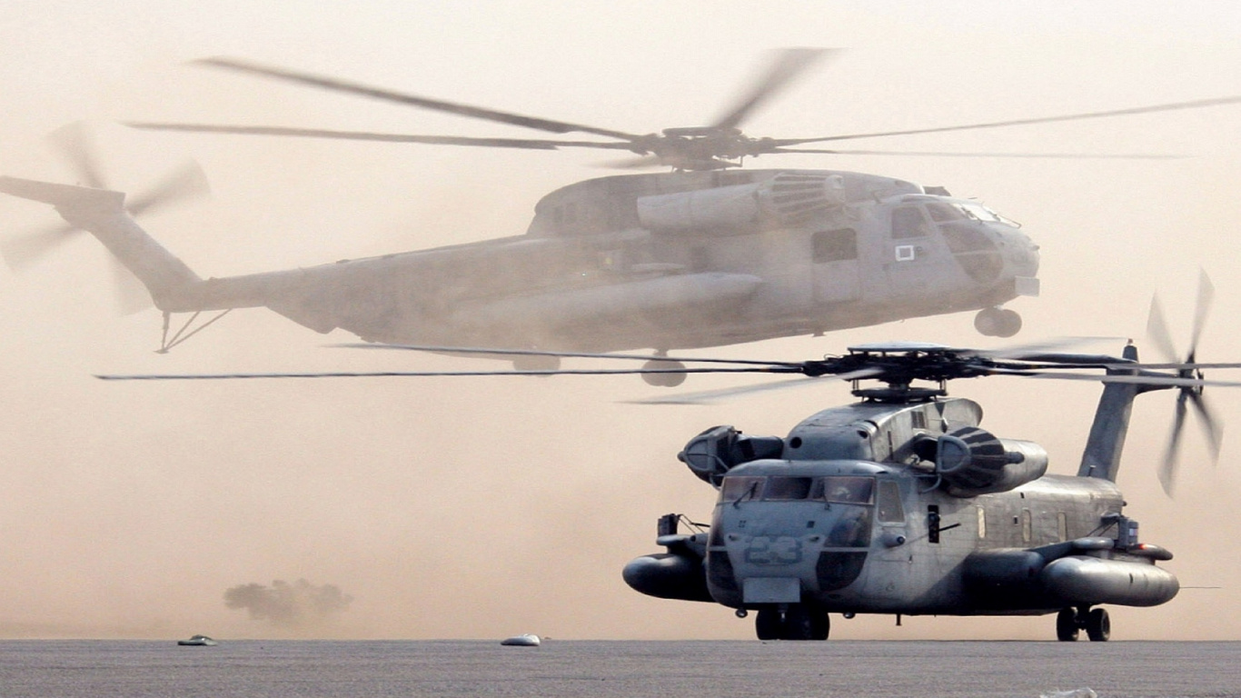 Обои винтокрылая машина, вертолет, военный вертолет, воздушные силы, самолеты в разрешении 1366x768