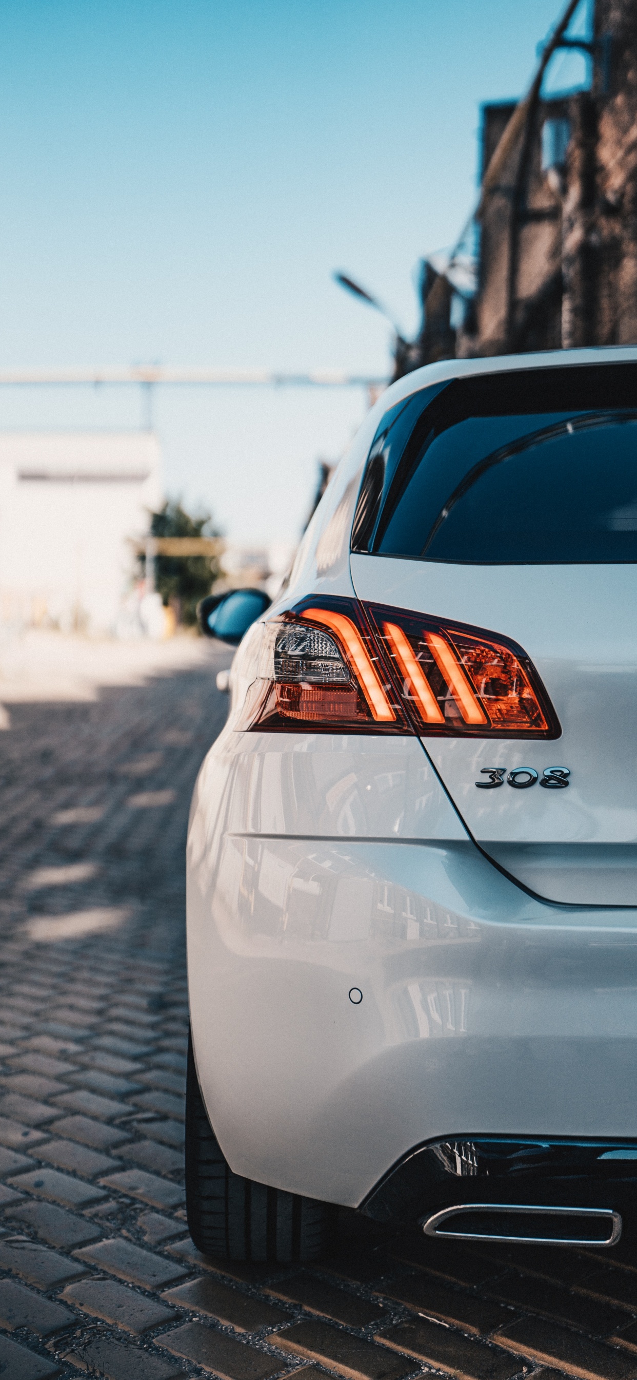 Обои Пежо, Пежо 308, авто, автомобильное освещение, семейный автомобиль в разрешении 1242x2688