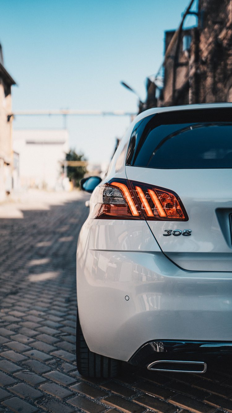 Обои Пежо, Пежо 308, авто, автомобильное освещение, семейный автомобиль в разрешении 750x1334