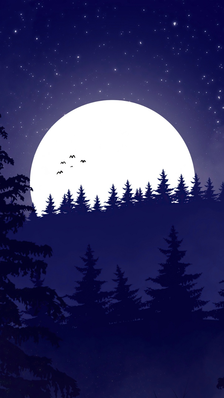 Обои 2021, атмосфера, луна, мир, свет в разрешении 720x1280