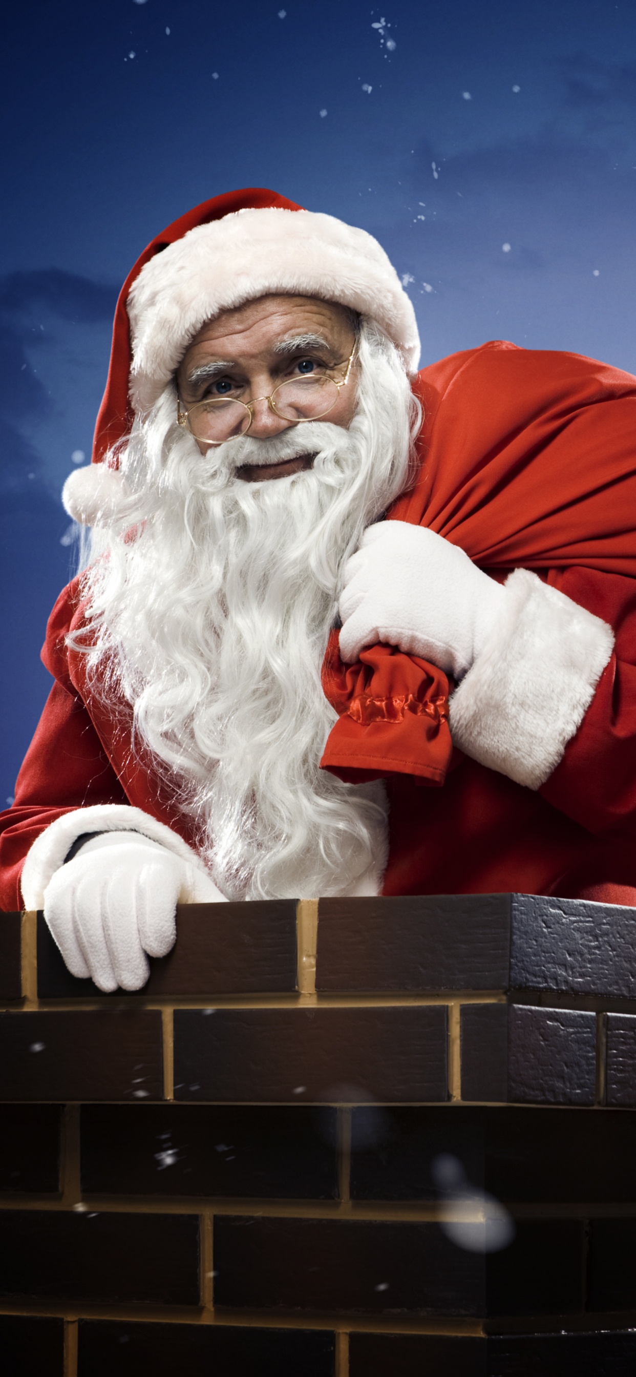 Обои Санта-Клаус, Рождественский день, Рождество, вымышленный персонаж, Дед Мороз в разрешении 1242x2688