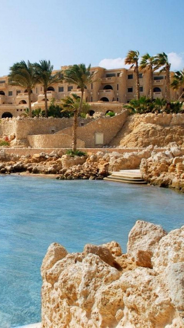 Обои прибежище, море, туризм, побережье, мыс в разрешении 750x1334