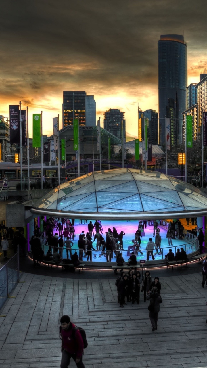 Обои будущее, город, городской пейзаж, метрополия, горизонт в разрешении 720x1280