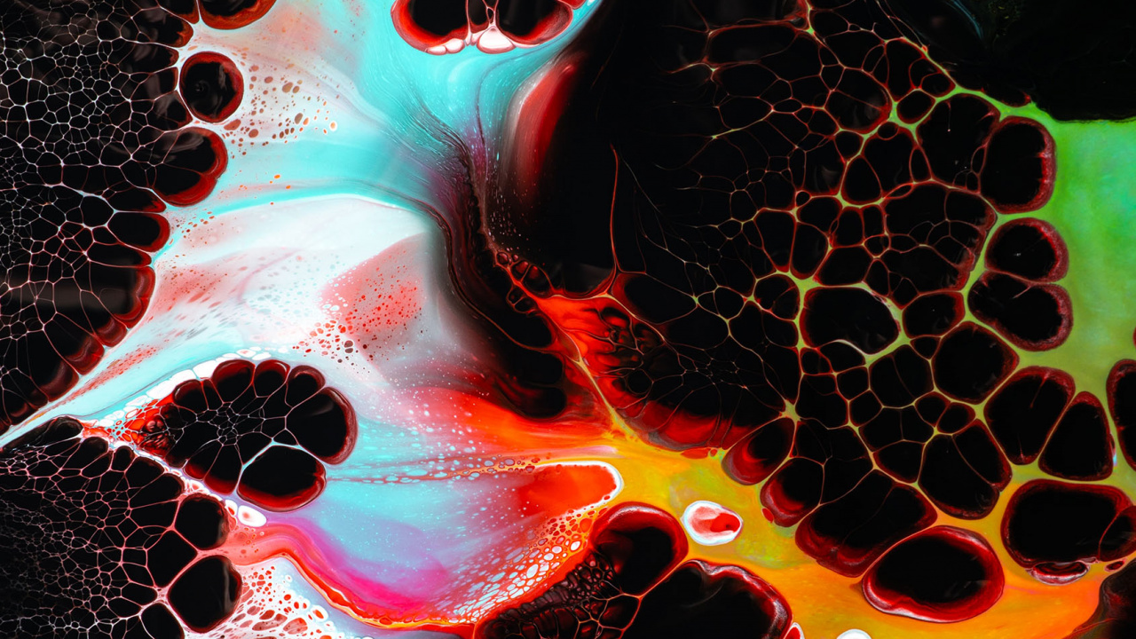 Обои арт, графика, живопись, абстрактное искусство, дизайн в разрешении 1280x720