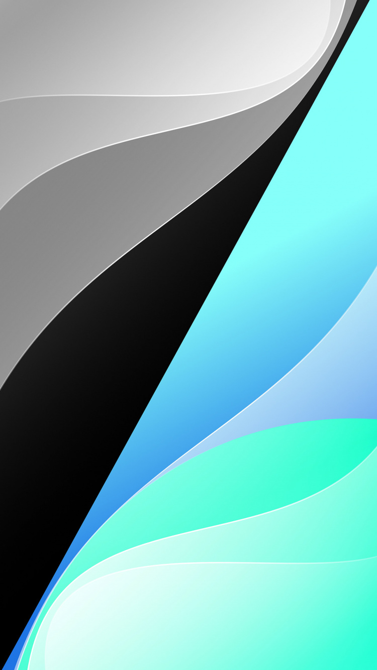 Обои синий, красочность, Аква, бирюза, лазурный в разрешении 750x1334