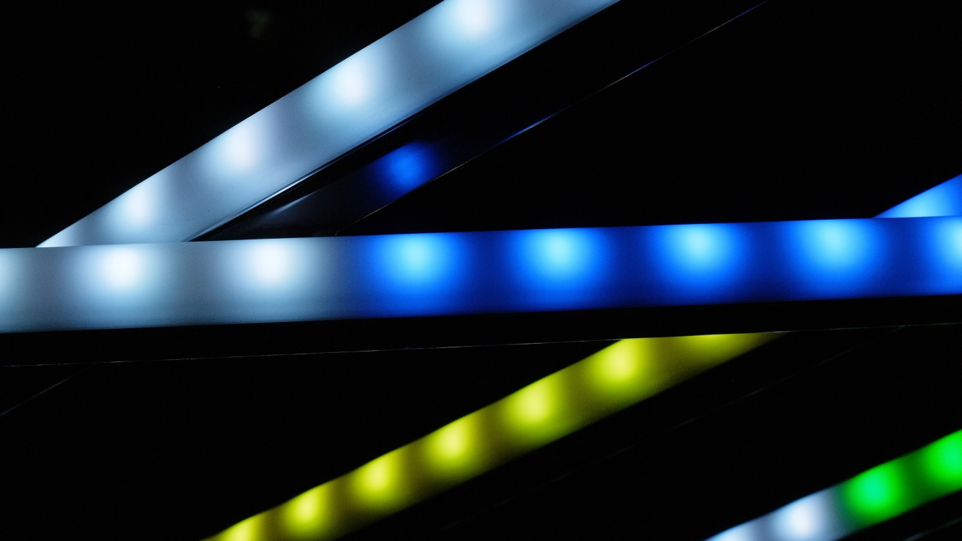 Обои смартфон, синий, свет, Визуальный эффект освещения, зеленый в разрешении 1366x768