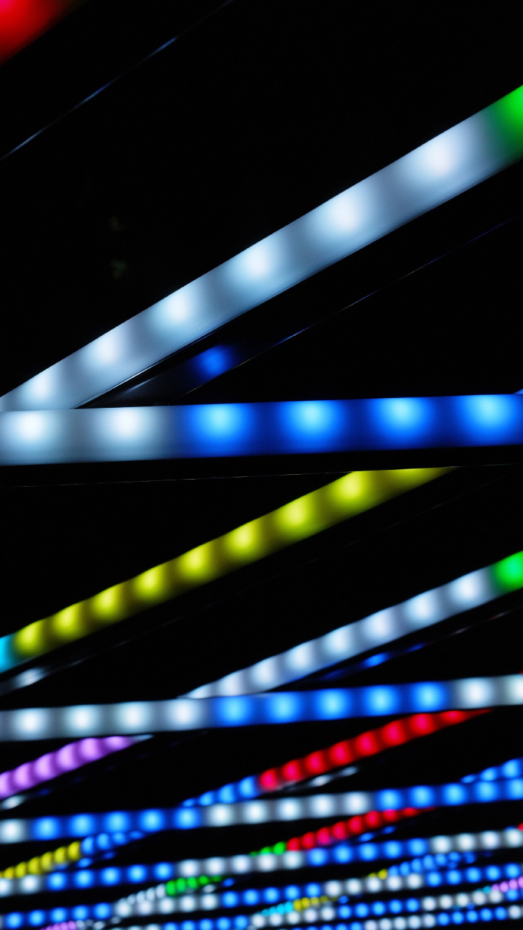 Обои смартфон, синий, свет, Визуальный эффект освещения, зеленый в разрешении 750x1334