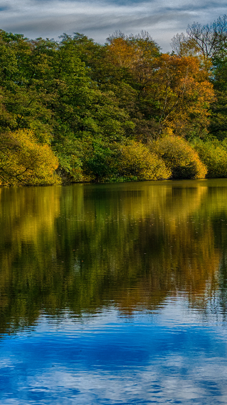 Обои отражение, реки, водный путь, природа, водоем в разрешении 750x1334