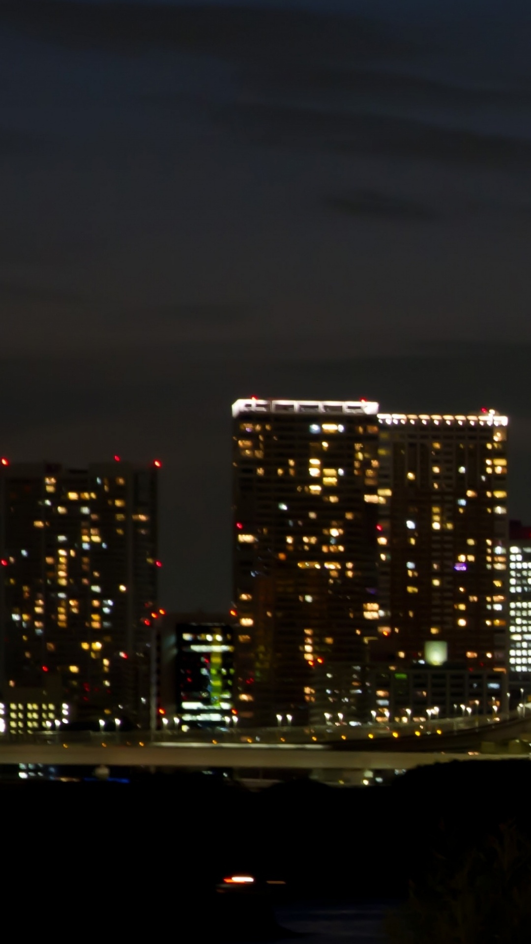 Обои Радужный мост, манхэттенский мост, подвесной мост, мост, ночь в разрешении 1080x1920