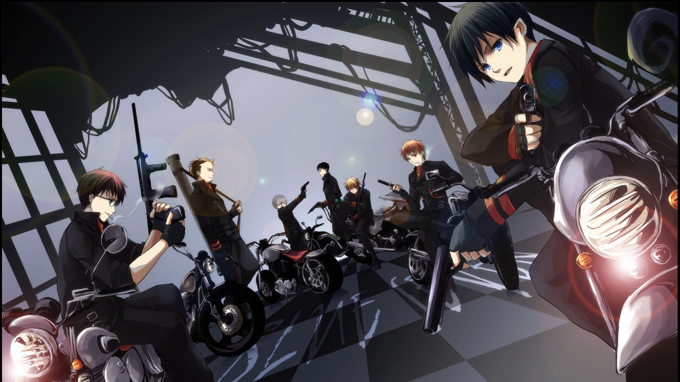 Обои Рин окумура, Мива Konekomaru, Юкио окумура, синий экзорцист, аниме в разрешении 1366x768